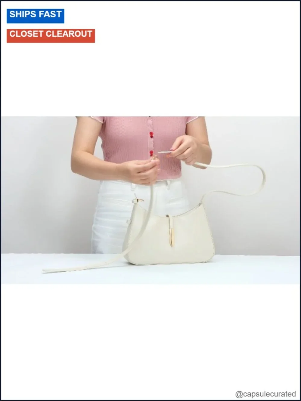 Women's Vegan Leather Hobo Shoulder Bag Adjustable Crossbody Purse
